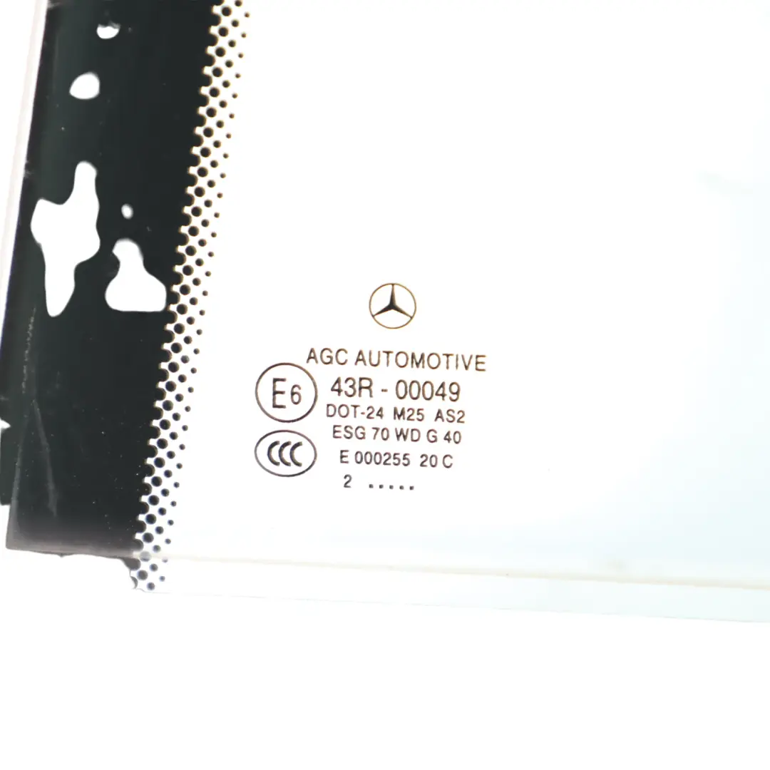 Mercedes W204 Estate Cristal Trasero Izquierdo Puerta Lado Verde AS2 - SKU A2047300355 - Número de pieza A2047300355