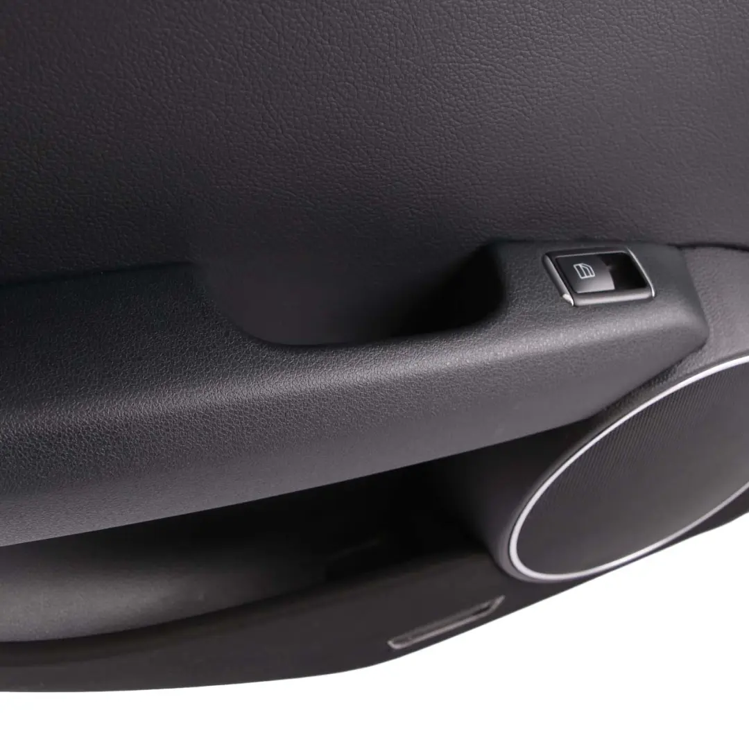 Mercedes W204 Door Card Rear Left N/S Trim Panel Covering Black - SKU A2047301762-1 - Part number A2047301762