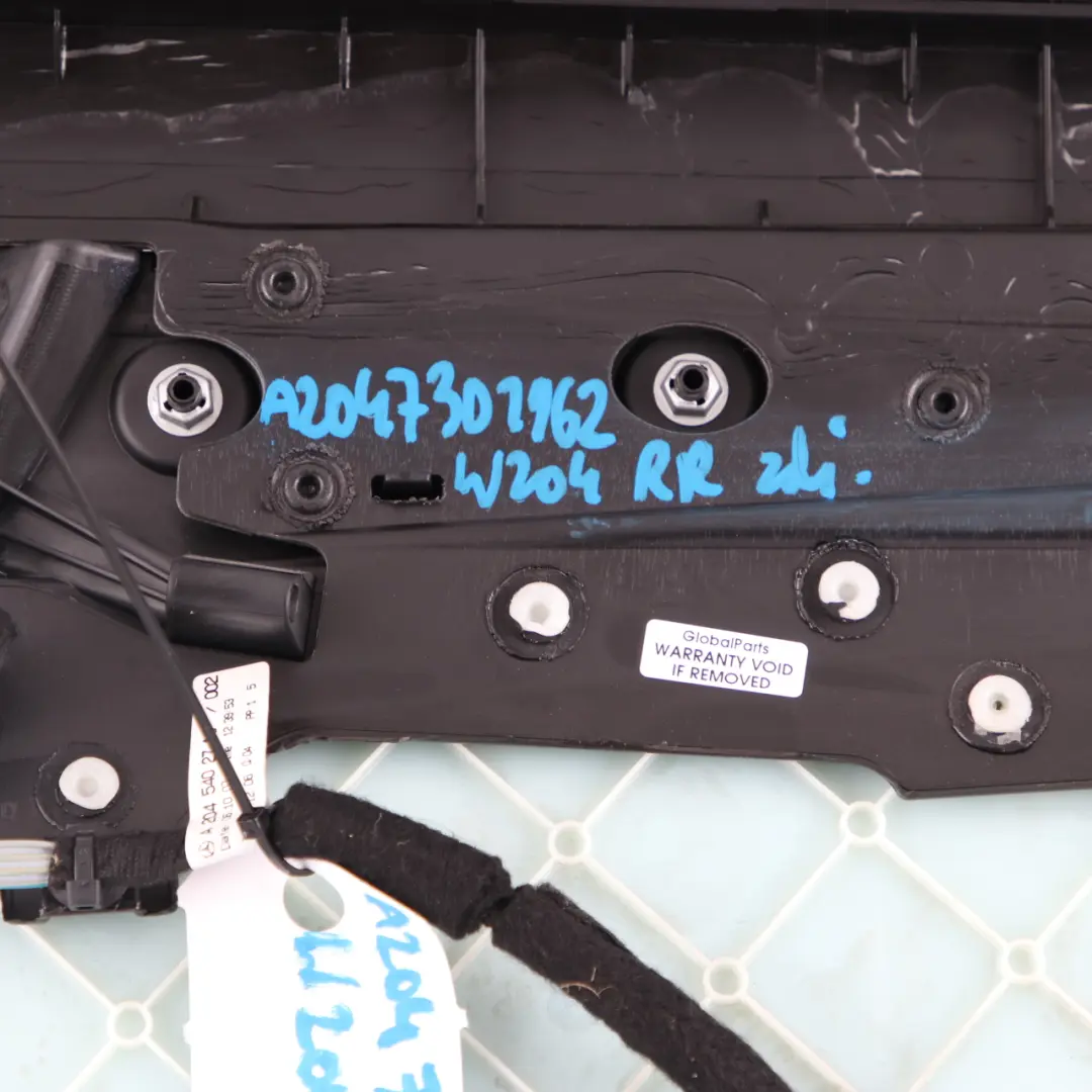 Door Card Rear Right O/S Trim Panel Covering Black to Mercedes W204 with Part number A2047301962 Mercedes W204 Door Card Rear Right O/S Trim Panel Covering Black - SKU A2047301962-1 - Part number A2047301962