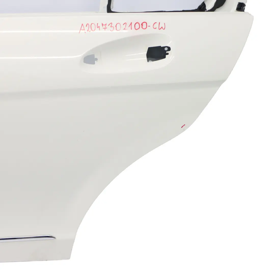 Mercedes W204 Porta posteriore sinistra Rivestimento Bianco Calcite - 650 - SKU A2047302100-CW - Numero di parte A2047302100