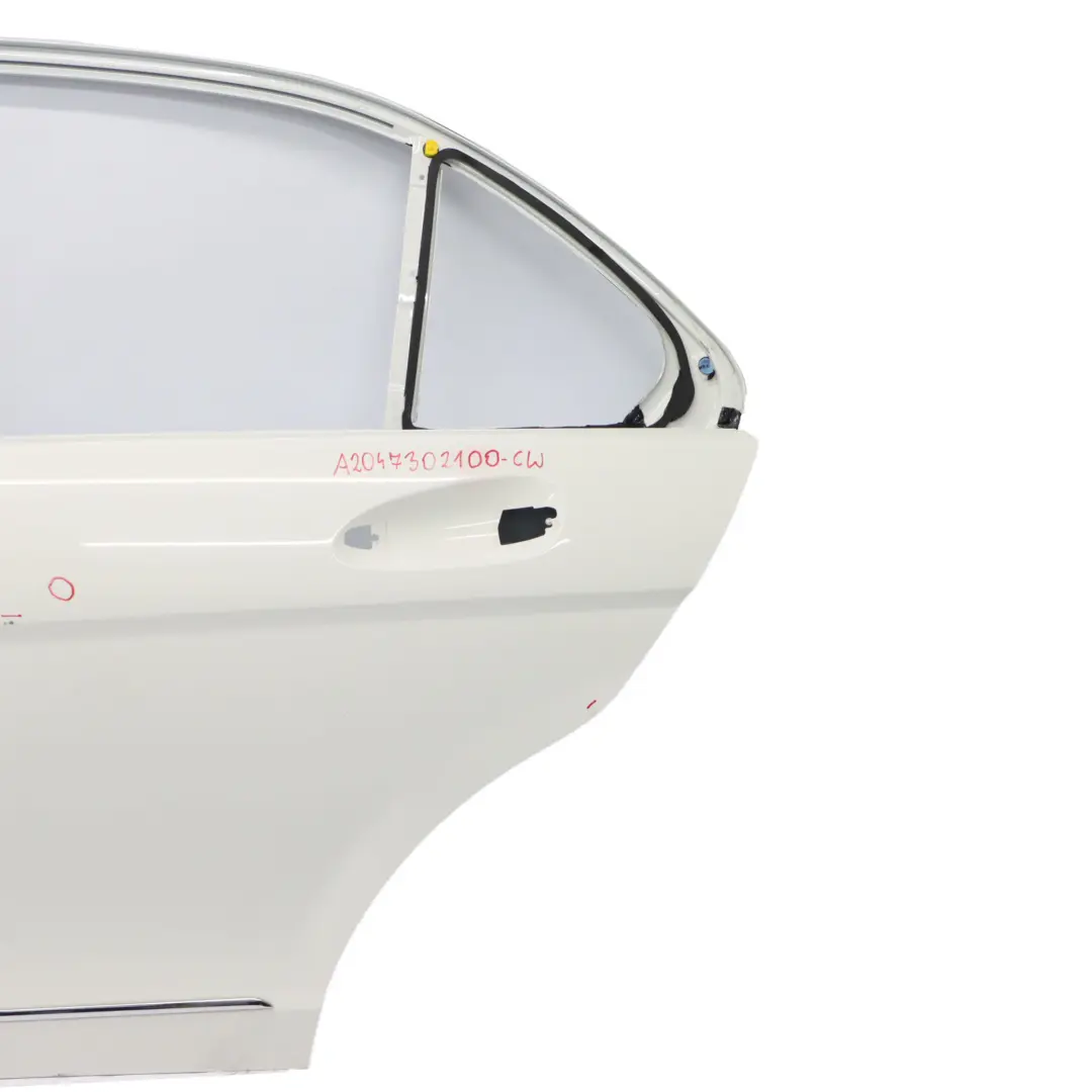 Mercedes W204 Drzwi Lewe Tylne Białe Calcite White - 650 - SKU A2047302100-CW - Numer Części A2047302100