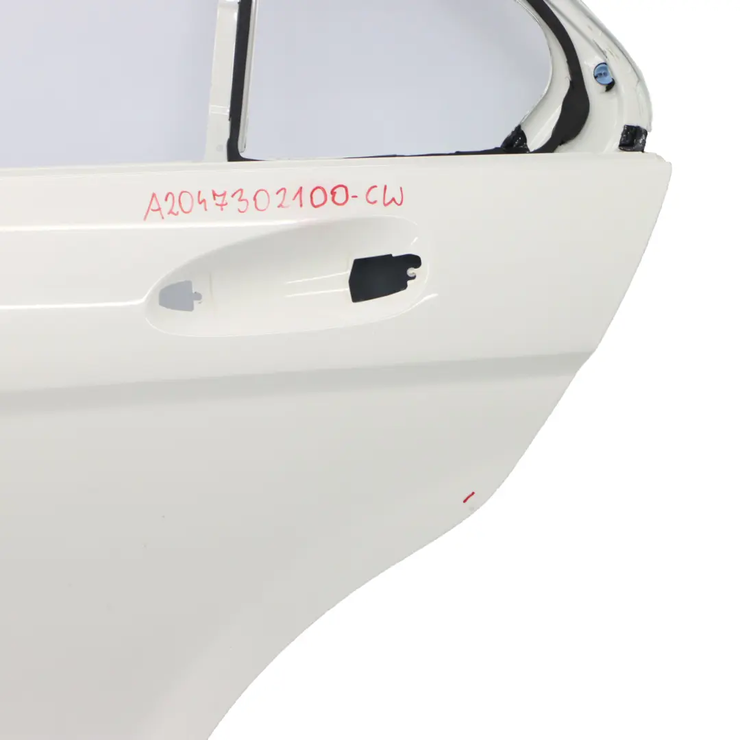 Mercedes W204 Drzwi Lewe Tylne Białe Calcite White - 650 - SKU A2047302100-CW - Numer Części A2047302100
