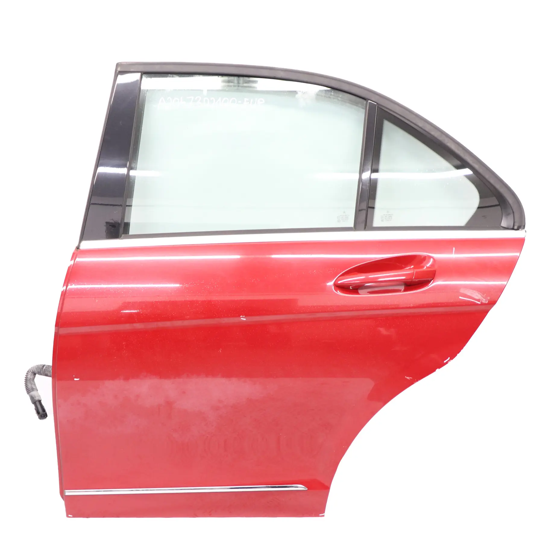 Mercedes W204 Tür hinten links Verkleidung Fire Opal Red Rot - 590