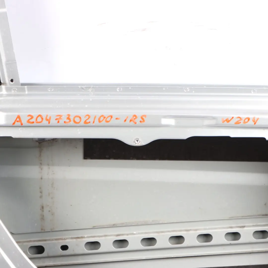 Door Rear Left N/S C-Class Saloon Iridium Silver Metallic - 775 to Mercedes W204 with Part number A2047302100 Mercedes W204 Door Rear Left N/S C-Class Saloon Iridium Silver Metallic - 775 - SKU A2047302100-IRS - Part number A2047302100