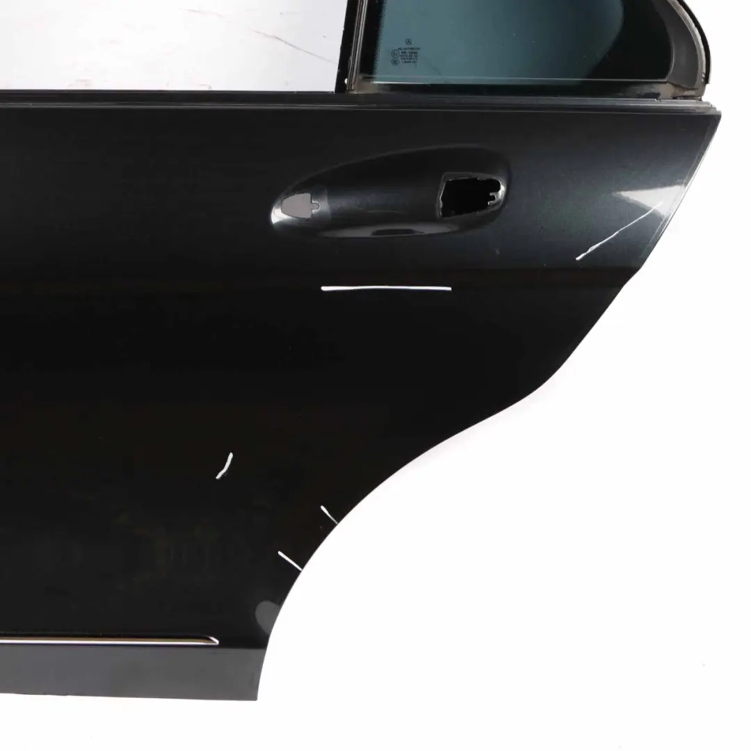 Door Rear Left N/S Covering Magnetite Black Metallic - 183 to Mercedes W204 with Part number A2047302100 Mercedes W204 Door Rear Left N/S Covering Magnetite Black Metallic - 183 - SKU A2047302100-MTS - Part number A2047302100