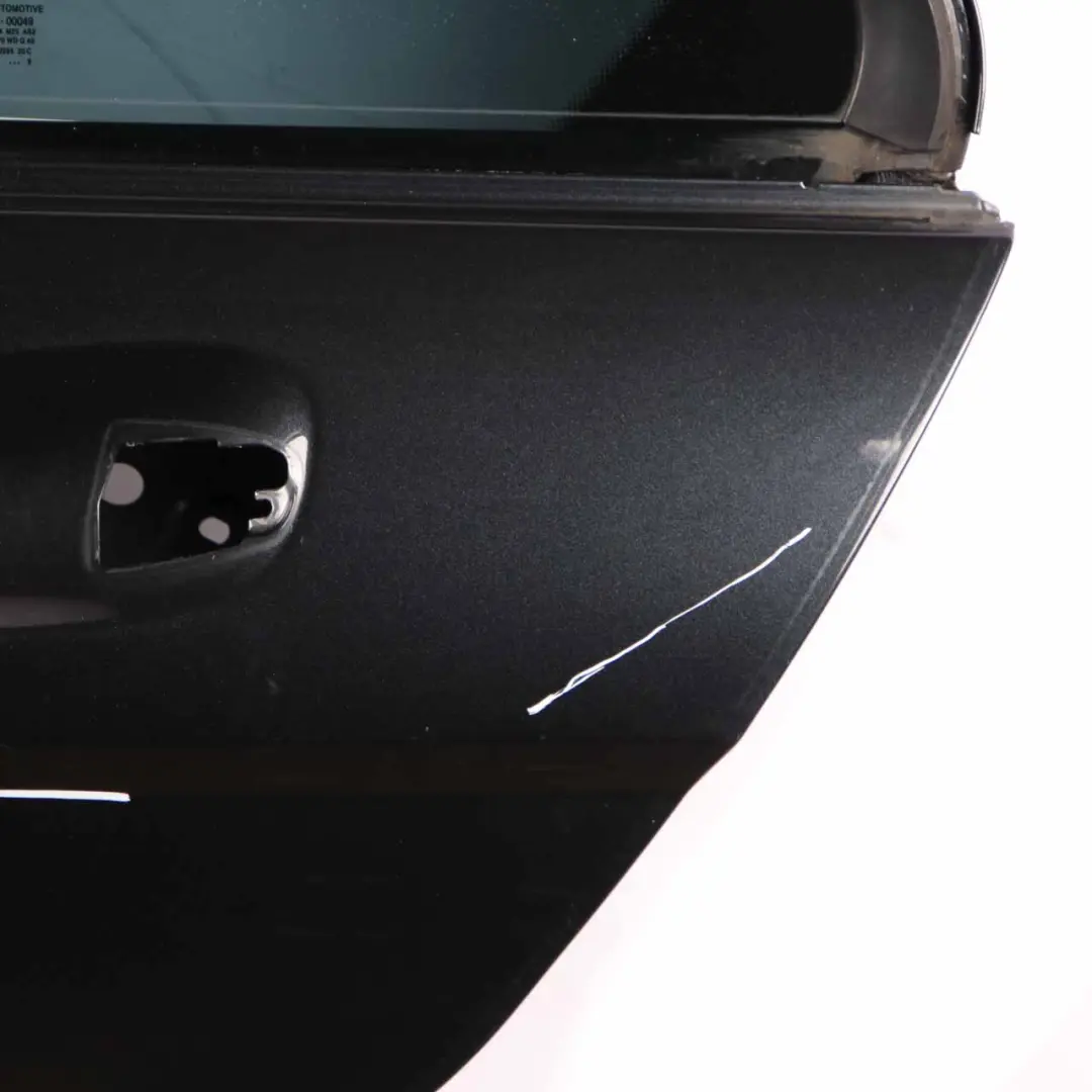 Door Rear Left N/S Covering Magnetite Black Metallic - 183 to Mercedes W204 with Part number A2047302100 Mercedes W204 Door Rear Left N/S Covering Magnetite Black Metallic - 183 - SKU A2047302100-MTS - Part number A2047302100