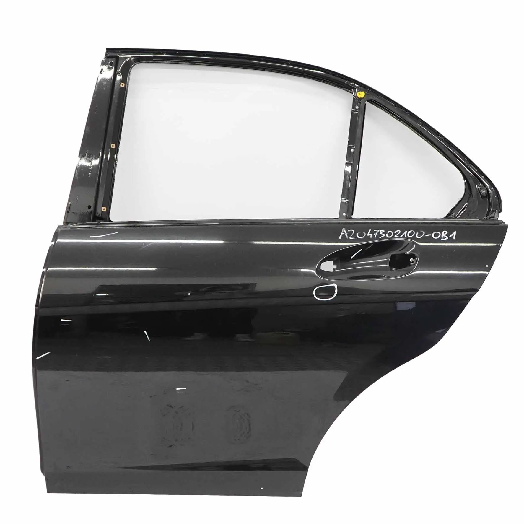 Mercedes W204 Puerta Trasera Izquierda Acabado Metalico Negro Obsidiana 197