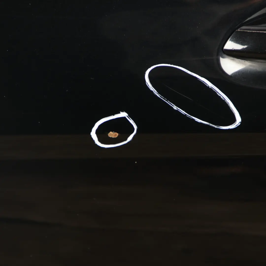 Mercedes W204 Saloon Door Rear Left N/S Obsidian Black - 197 - SKU A2047302100-OB - Part number A2047302200