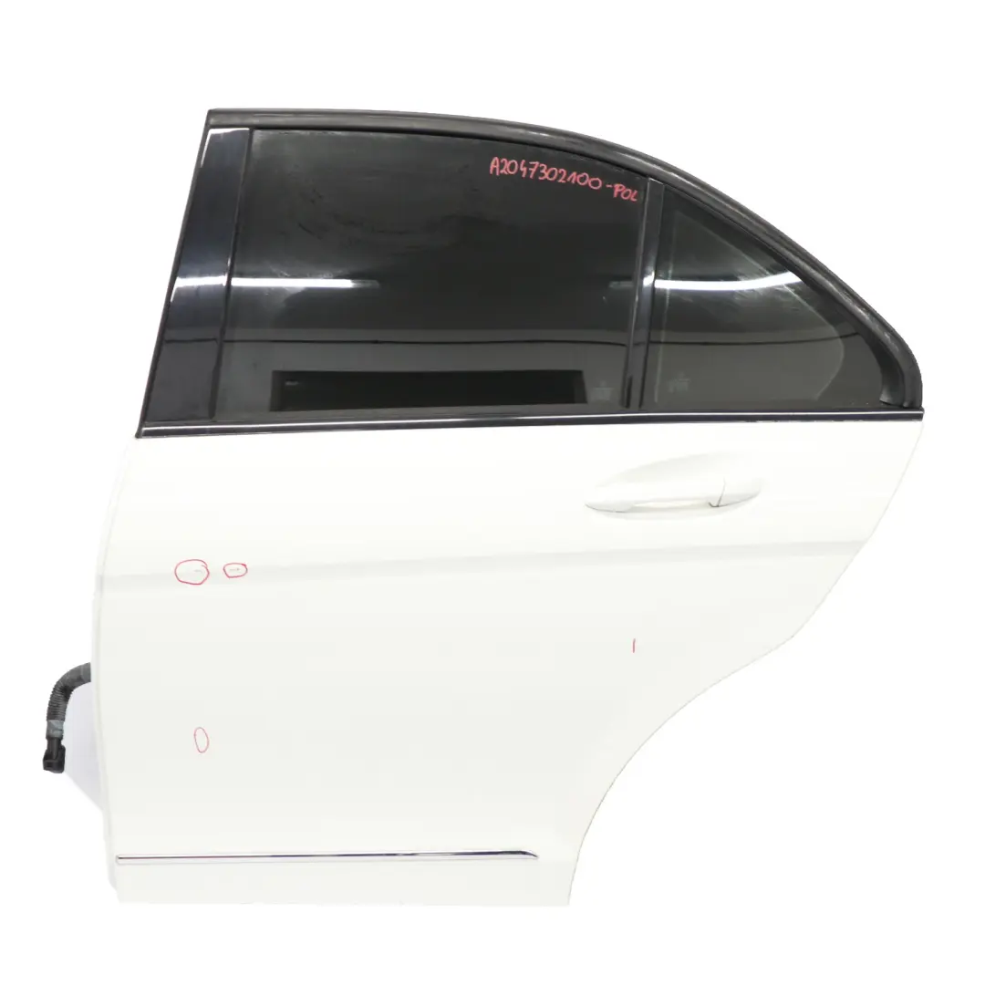 Drzwi Lewy Tył C-Class Polar White Biały - 149 do Mercedes W204 o numerze A2047302100 Mercedes W204 Drzwi Lewy Tył C-Class Polar White Biały - 149 - SKU A2047302100-POL - Numer Części A2047302100