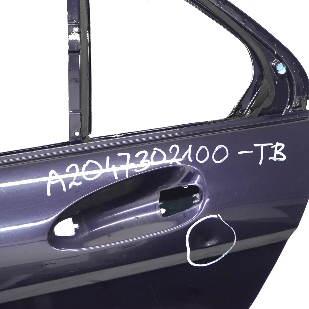 Mercedes W204 Limousine Tür hinten links Tansanitblau Metallic - 359 - SKU A2047302100-TB - Teilenummer A2047302100