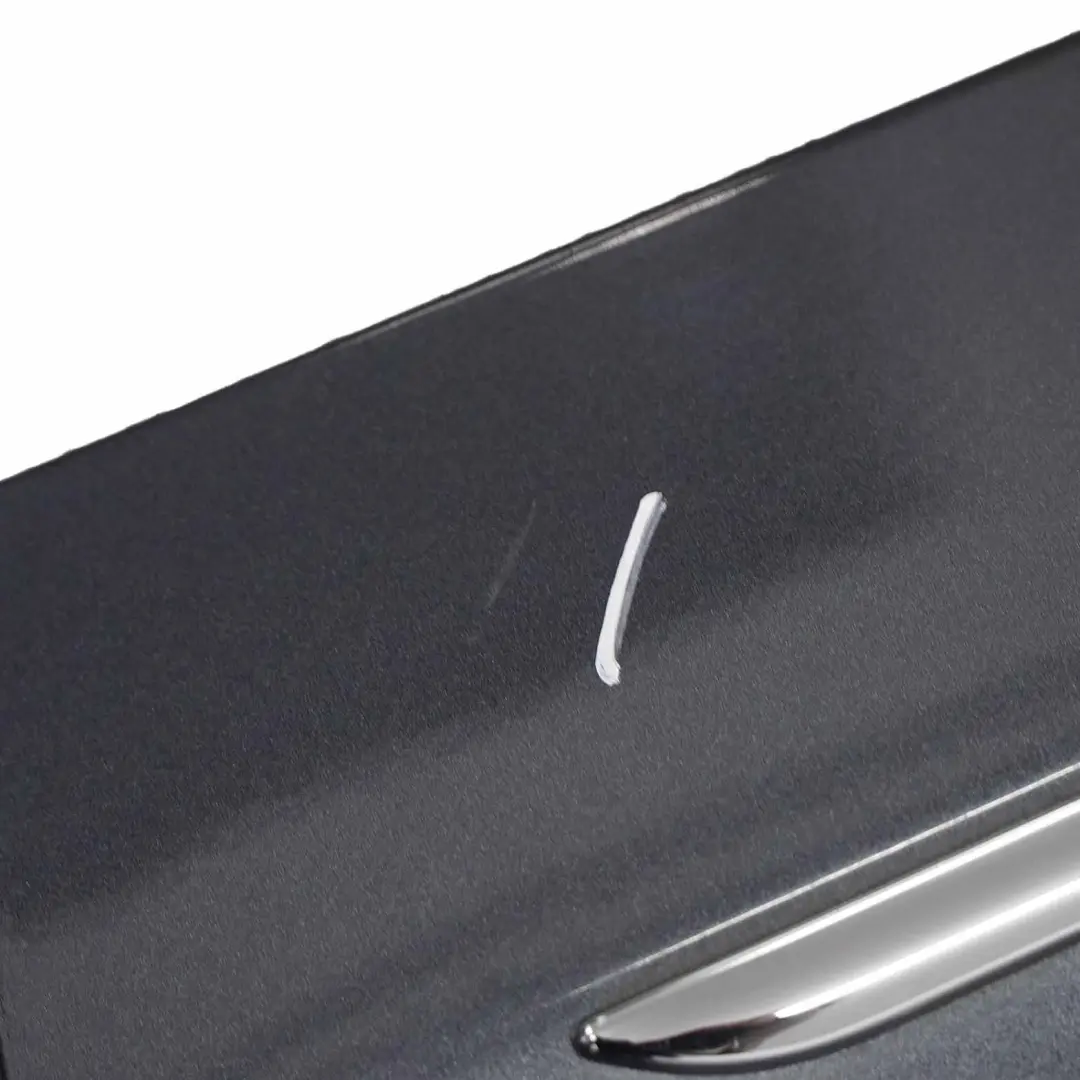 Door Rear Left N/S Covering Tenorite Grey Metallic - 755 to Mercedes W204 with Part number A2047302100 Mercedes W204 Door Rear Left N/S Covering Tenorite Grey Metallic - 755 - SKU A2047302100-TNG - Part number A2047302100