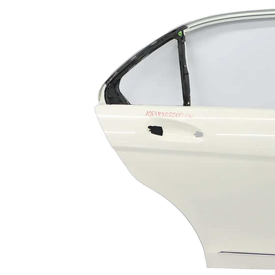 Rivestimento porta posteriore destra Bianco Calcite - 650 per Mercedes W204 con numero di parte A2047302200 Mercedes W204 Rivestimento porta posteriore destra Bianco Calcite - 650 - SKU A2047302200-CW - Numero di parte A2047302200
