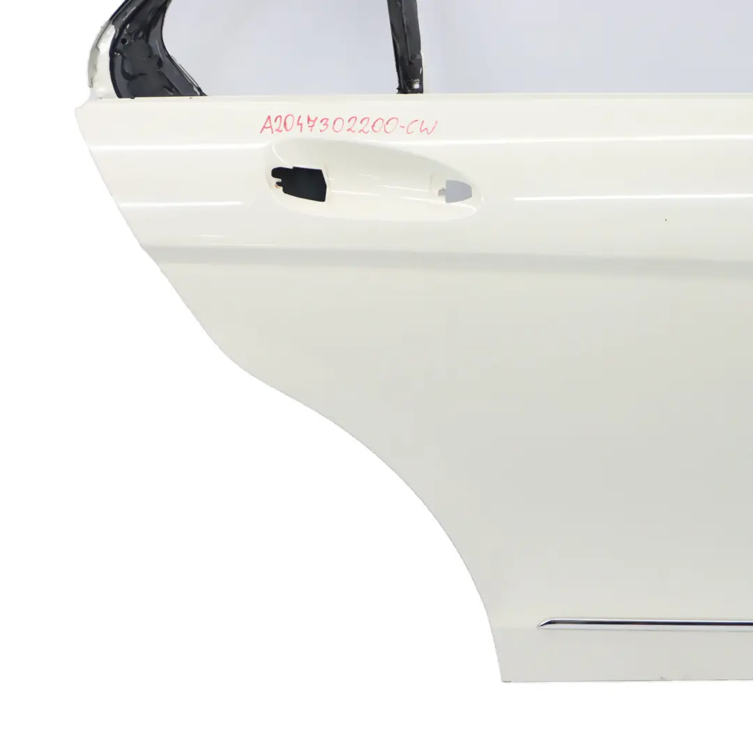 Puerta Trasera Derecha Revestimiento Calcita Blanco - 650 para Mercedes W204 con número de pieza A2047302200 Mercedes W204 Puerta Trasera Derecha Revestimiento Calcita Blanco - 650 - SKU A2047302200-CW - Número de pieza A2047302200