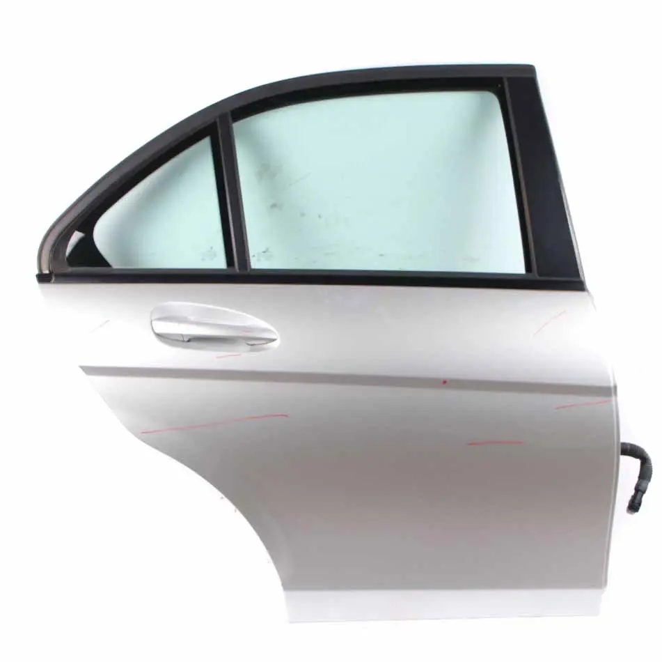 Door Rear Right O/S Covering Iridium Silver Metallic - 775 to Mercedes W204 with Part number A2047302200 Mercedes W204 Door Rear Right O/S Covering Iridium Silver Metallic - 775 - SKU A2047302200-IRS - Part number A2047302200