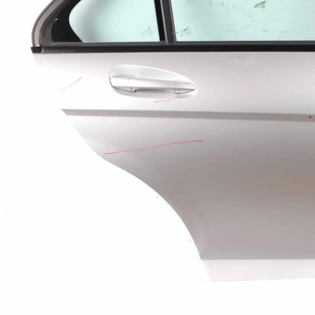 Door Rear Right O/S Covering Iridium Silver Metallic - 775 to Mercedes W204 with Part number A2047302200 Mercedes W204 Door Rear Right O/S Covering Iridium Silver Metallic - 775 - SKU A2047302200-IRS - Part number A2047302200
