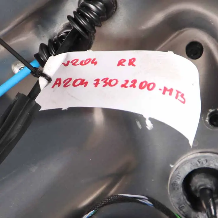 Mercedes W204 Door Rear Right O/S Covering Magnetite Black Metallic - 183 - SKU A2047302200-MTS - Part number A2047302200