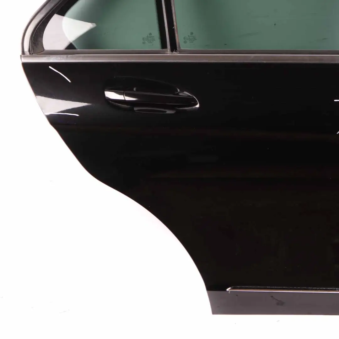 Mercedes W204 Door Rear Right O/S Covering Obsidian Black Metallic - 197 - SKU A2047302200-OB2 - Part number A2047302200