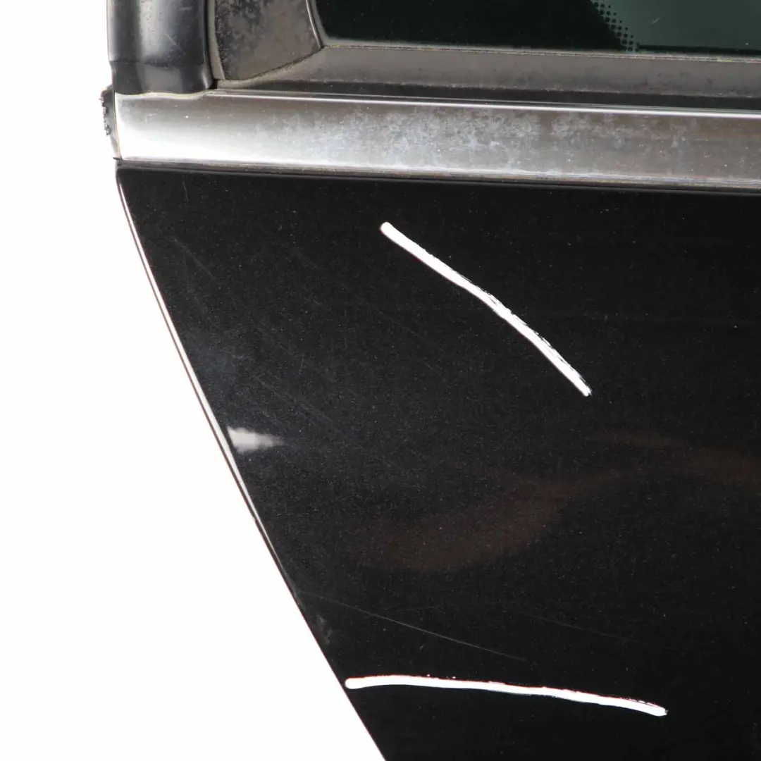 Mercedes W204 Door Rear Right O/S Covering Obsidian Black Metallic - 197 - SKU A2047302200-OB2 - Part number A2047302200