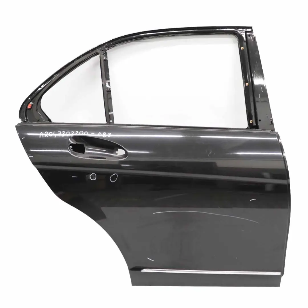 Mercedes W204 Tür hinten rechts Verkleidung Obsidianschwarz Metallic - 197 - SKU A2047302200-OB3 - Teilenummer A2047302200