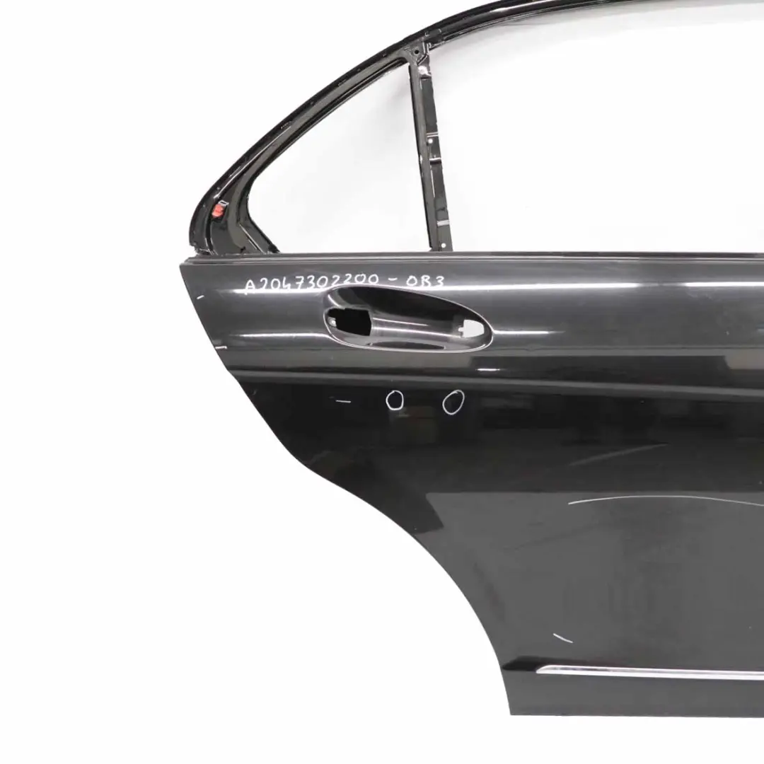 Mercedes W204 Tür hinten rechts Verkleidung Obsidianschwarz Metallic - 197 - SKU A2047302200-OB3 - Teilenummer A2047302200