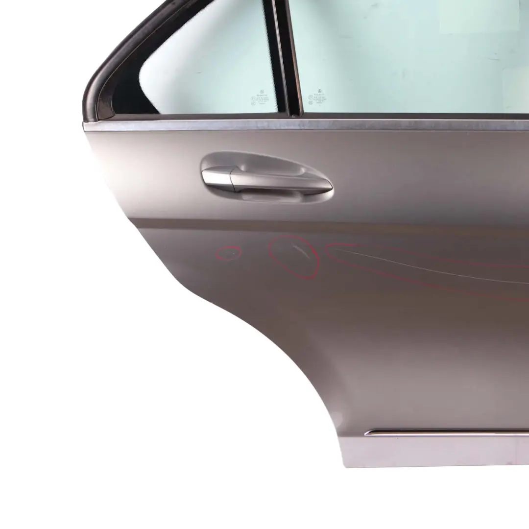 Mercedes W204 Door Rear Right O/S C-Class Saloon Palladium Silver - 792 - SKU A2047302200-PAL - Part number A2047302200