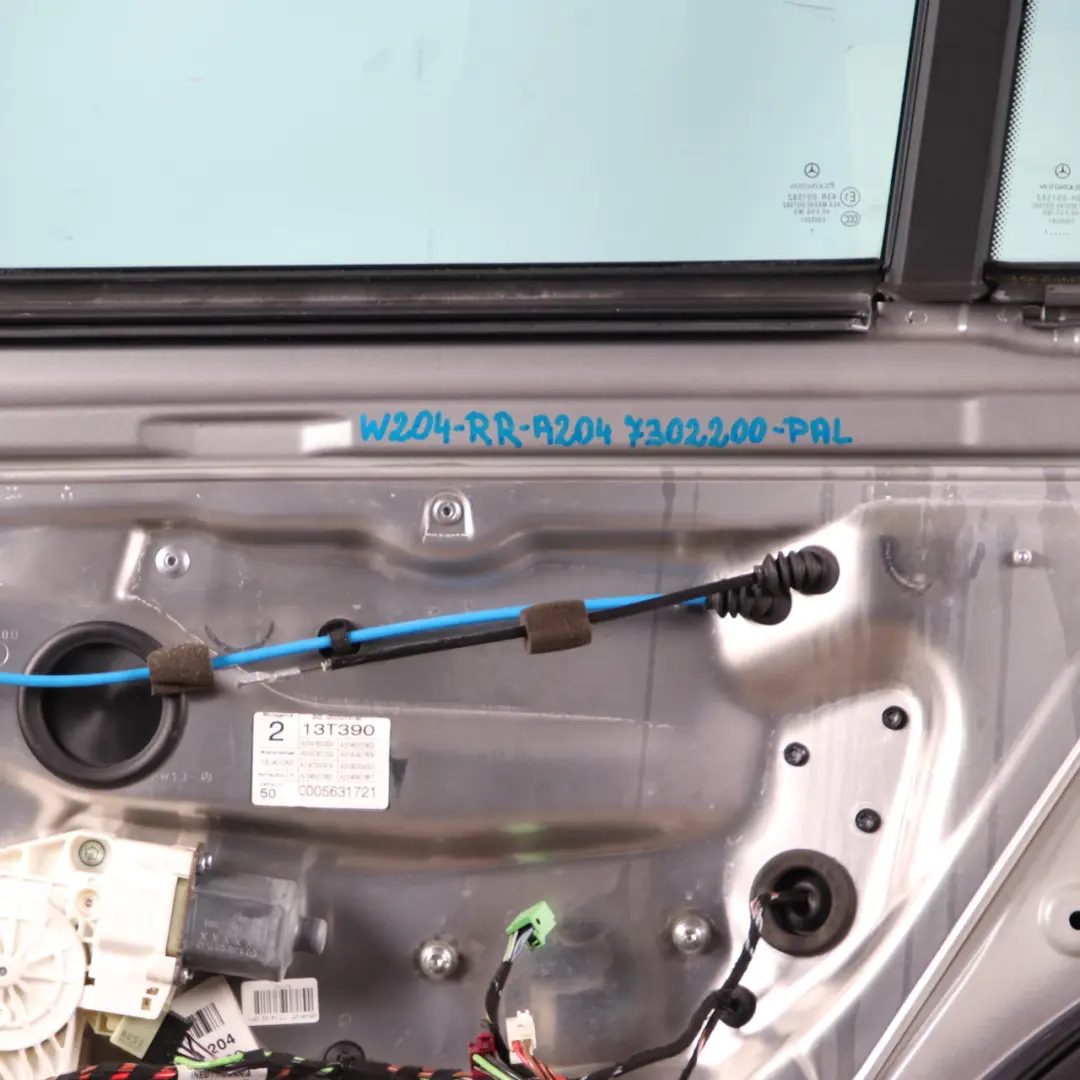 Door Rear Right O/S C-Class Saloon Palladium Silver - 792 to Mercedes W204 with Part number A2047302200 Mercedes W204 Door Rear Right O/S C-Class Saloon Palladium Silver - 792 - SKU A2047302200-PAL - Part number A2047302200