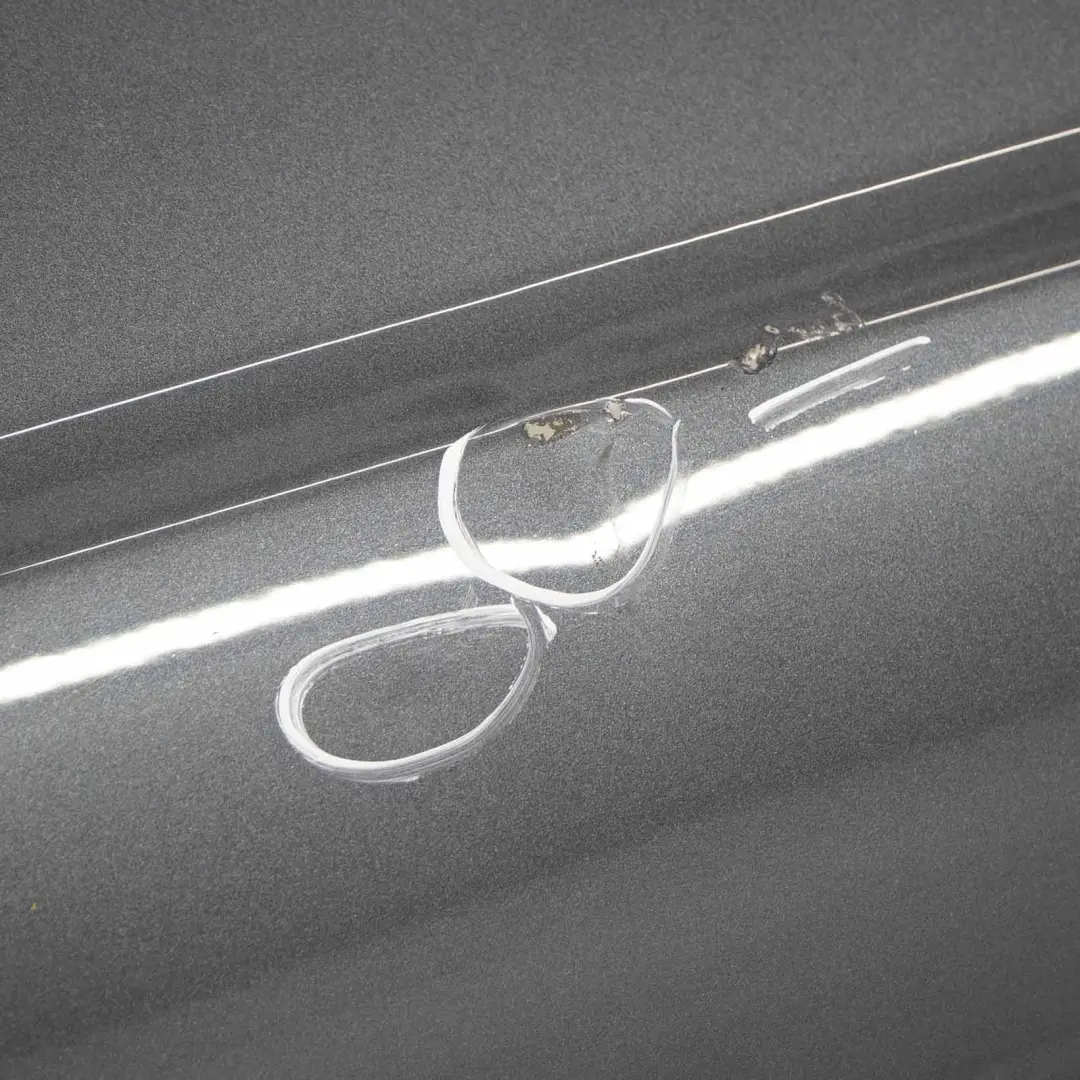 Door Rear Right O/S Covering Tenorite Grey Metallic - 755 to Mercedes W204 with Part number A2047302200 Mercedes W204 Door Rear Right O/S Covering Tenorite Grey Metallic - 755 - SKU A2047302200-TNG - Part number A2047302200