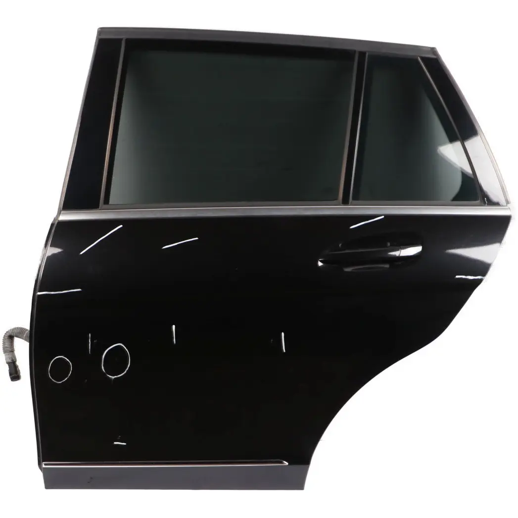 Door Rear Left N/S Covering Obsidian Black Metallic - 197 to Mercedes S204 Estate with Part number A2047302300 Mercedes S204 Estate Door Rear Left N/S Covering Obsidian Black Metallic - 197 - SKU A2047302300-OB1 - Part number A2047302300