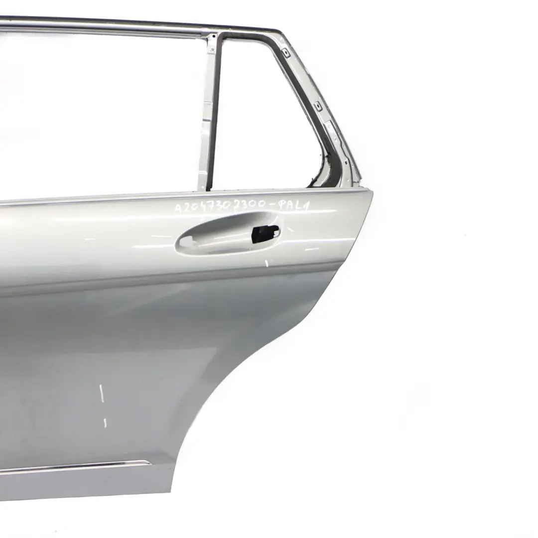 Mercedes S204 Tür hinten links Verkleidung Palladiumsilber Metallic - 792 - SKU A2047302300-PAL1 - Teilenummer A2047302300