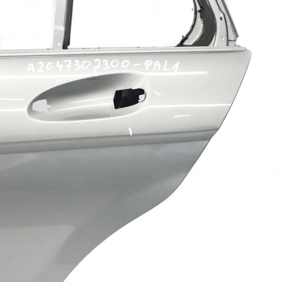 Mercedes S204 Door Rear Left N/S Covering Palladium Silver Metallic - 792 - SKU A2047302300-PAL1 - Part number A2047302300
