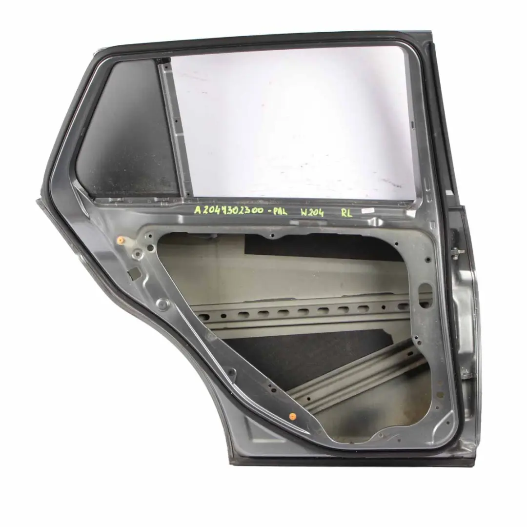 Door Rear Left N/S Covering Palladium Silver Metallic - 792 to Mercedes S204 with Part number A2047302300 Mercedes S204 Door Rear Left N/S Covering Palladium Silver Metallic - 792 - SKU A2047302300-PAL - Part number A2047302300