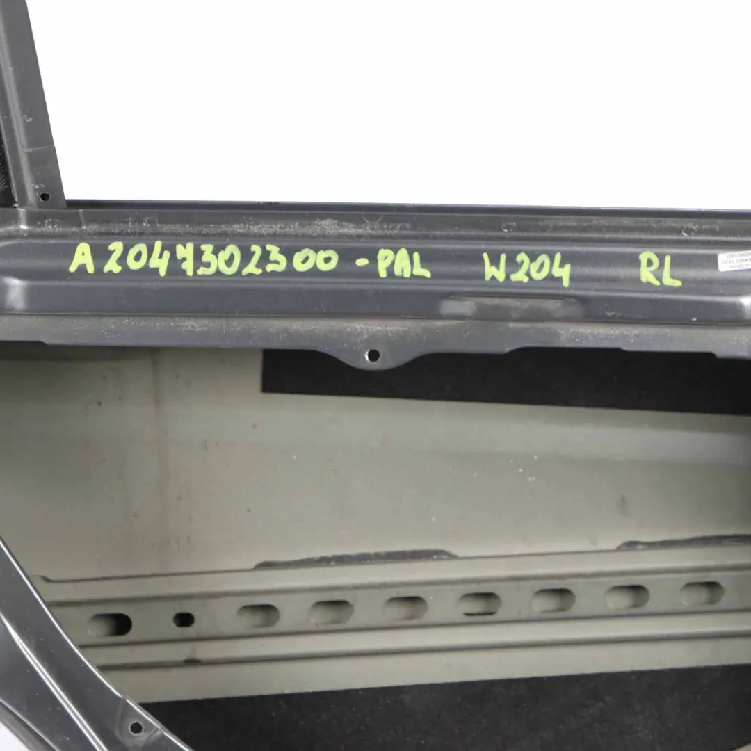 Door Rear Left N/S Covering Palladium Silver Metallic - 792 to Mercedes S204 with Part number A2047302300 Mercedes S204 Door Rear Left N/S Covering Palladium Silver Metallic - 792 - SKU A2047302300-PAL - Part number A2047302300