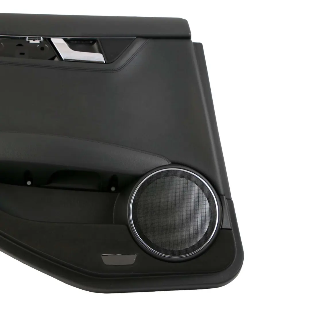 Pannello rivestimento scheda porta posteriore sinistra pelle nera per Mercedes W204 con numero di parte A2047302462 Mercedes W204 Pannello rivestimento scheda porta posteriore sinistra pelle nera - SKU A2047302462 - Numero di parte A2047302462