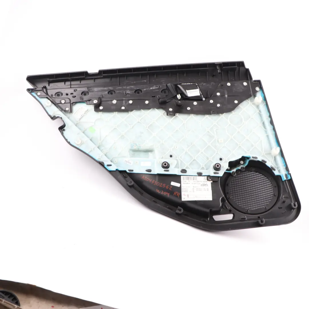 Door Card Mercedes W204 Rear Right O/S Door Lining Trim Panel Leather Black - SKU A2047302562 - Part number A2047302562