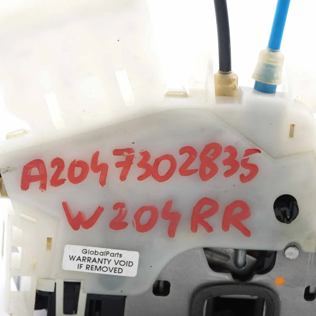  Door Lock Mercedes W204 W212 Rear Right O/S Latch Mechanism C E - SKU A2047302835 - Part number  A2047302835