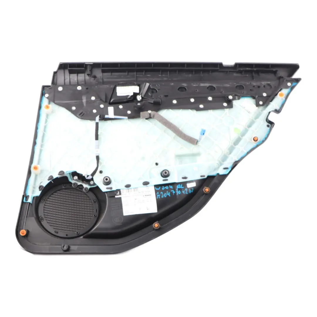 Embellecedor panel puerta trasera izquierda negra para Mercedes W204 con número de pieza A2047304262 Mercedes W204 Embellecedor panel puerta trasera izquierda negra - SKU A2047304262 - Número de pieza A2047304262