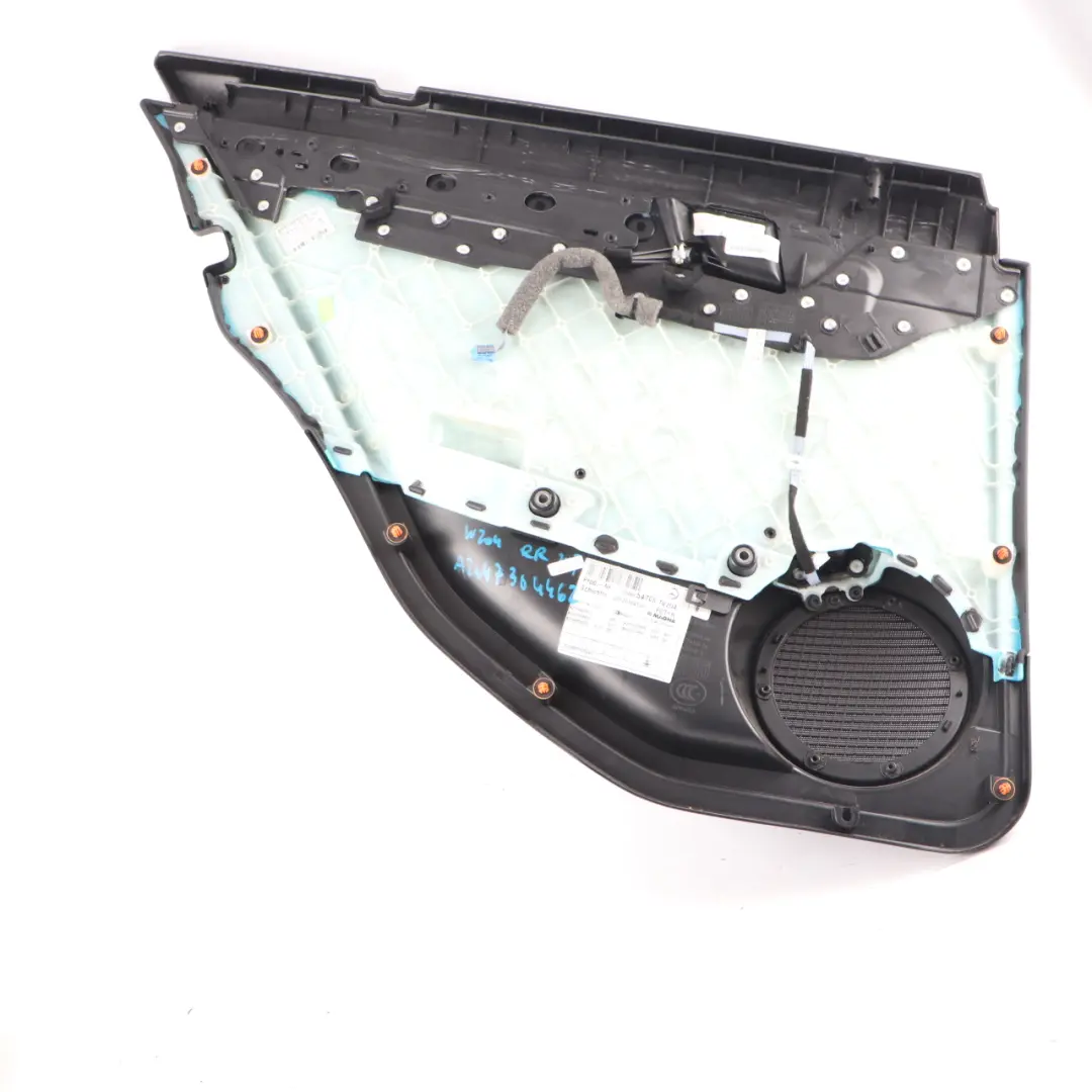 Mercedes W204 Door Card Panel Trim Rear Right O/S Black - SKU A2047304462 - Part number A2047304462