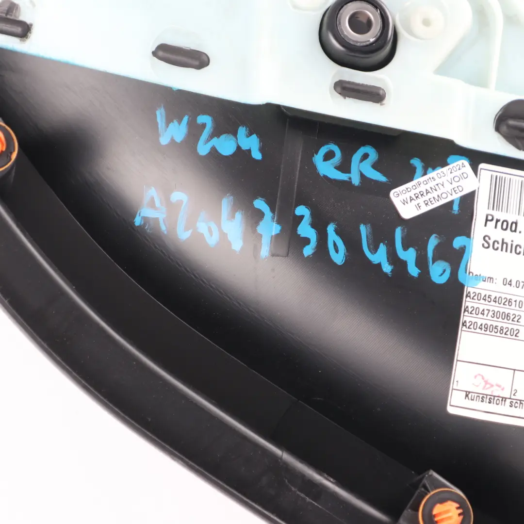 Door Card Panel Trim Rear Right O/S Black to Mercedes W204 with Part number A2047304462 Mercedes W204 Door Card Panel Trim Rear Right O/S Black - SKU A2047304462 - Part number A2047304462