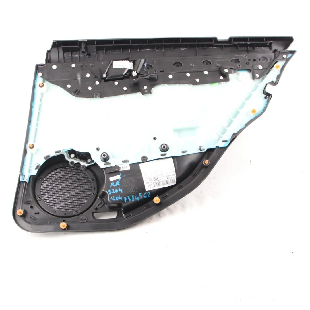 Door Card Rear Left N/S Trim Panel Covering Black to Mercedes W204 with Part number A2047305062 Mercedes W204 Door Card Rear Left N/S Trim Panel Covering Black - SKU A2047305062 - Part number A2047305062