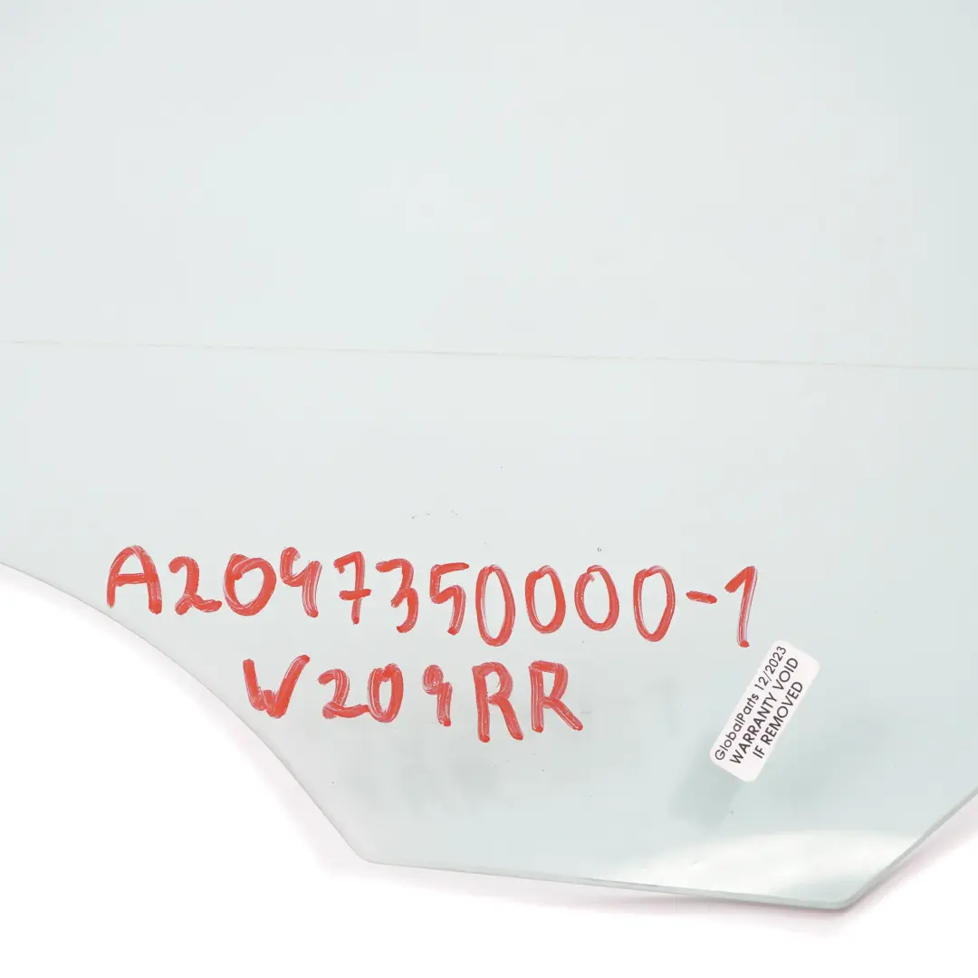 Window Glass Rear Right O/S Green AS2 to Mercedes W204 Saloon with Part number A2047350000 Mercedes W204 Saloon Window Glass Rear Right O/S Green AS2 - SKU A2047350000-1 - Part number A2047350000