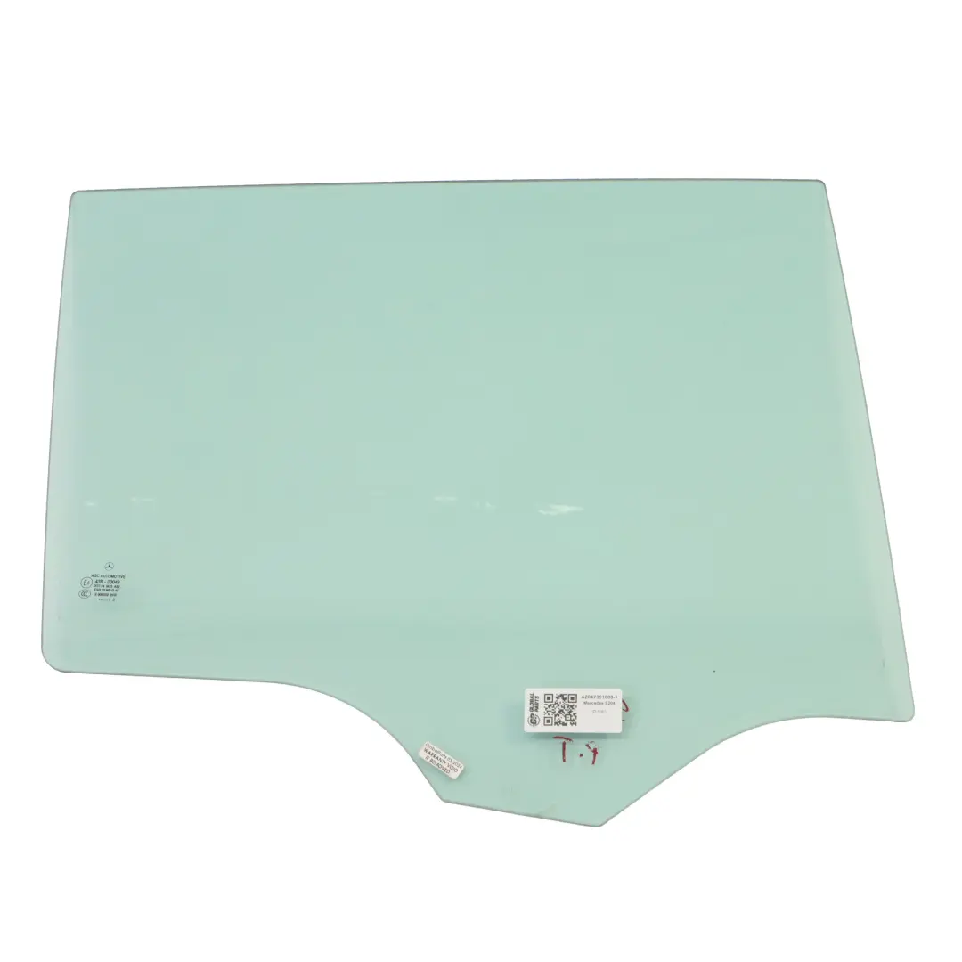 Mercedes S204 Estate Window Glass Door Rear Right O/S Green AS2 - SKU A2047351000-1 - Part number A2047351000