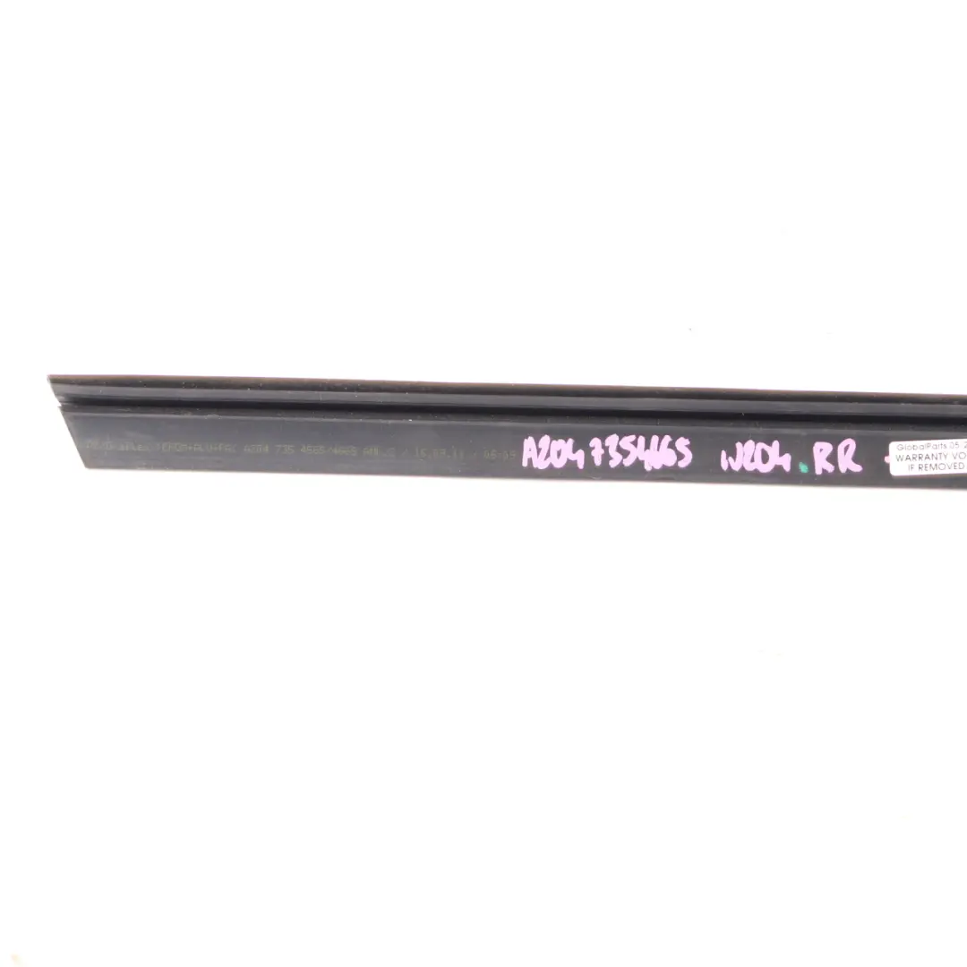 Mercedes W204 Window Seal Rear Right O/S Door Strip Gasket Sealing - SKU A2047354665 - Part number A2047354665