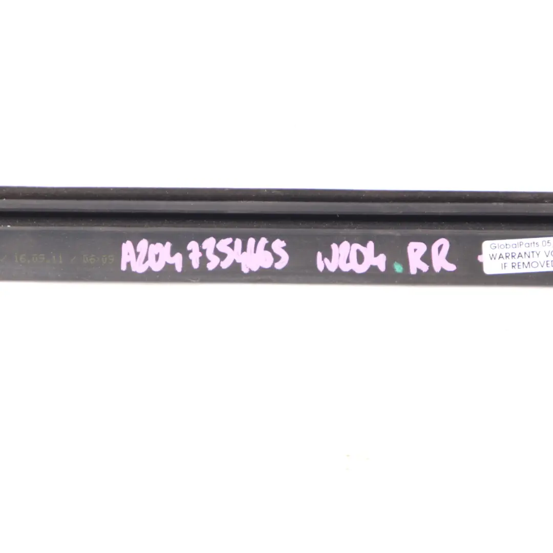 Mercedes W204 Window Seal Rear Right O/S Door Strip Gasket Sealing - SKU A2047354665 - Part number A2047354665