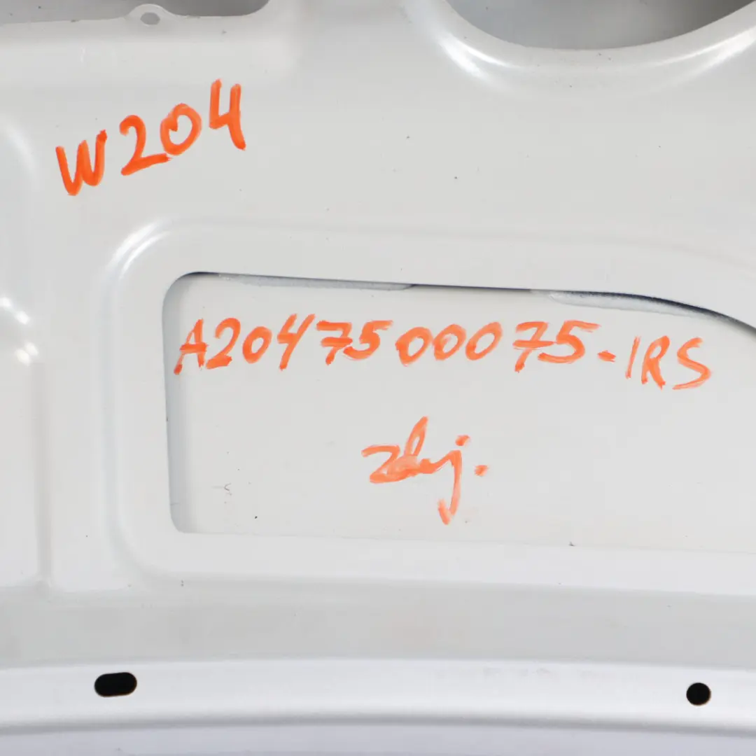 Mercedes W204 Boot Trunk Lid Tailgate Saloon Iridium Silver Metallic - 775 - SKU A2047500075-IRS - Part number A2047500075