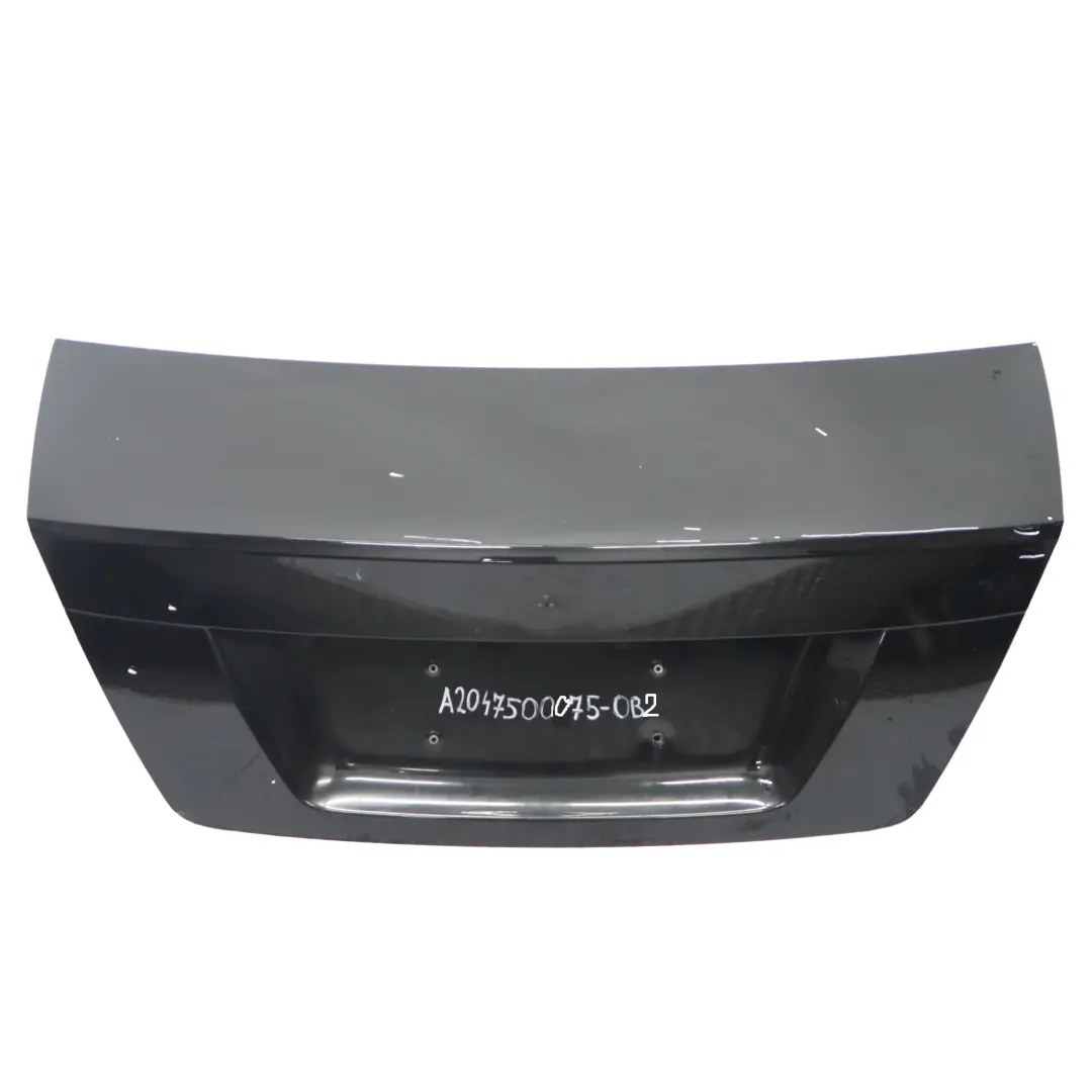 Boot Trunk Lid Tailgate Obsidian Black Metallic - 197 to Mercedes W204 Saloon with Part number A2047500075 Mercedes W204 Saloon Boot Trunk Lid Tailgate Obsidian Black Metallic - 197 - SKU A2047500075-OB2 - Part number A2047500075