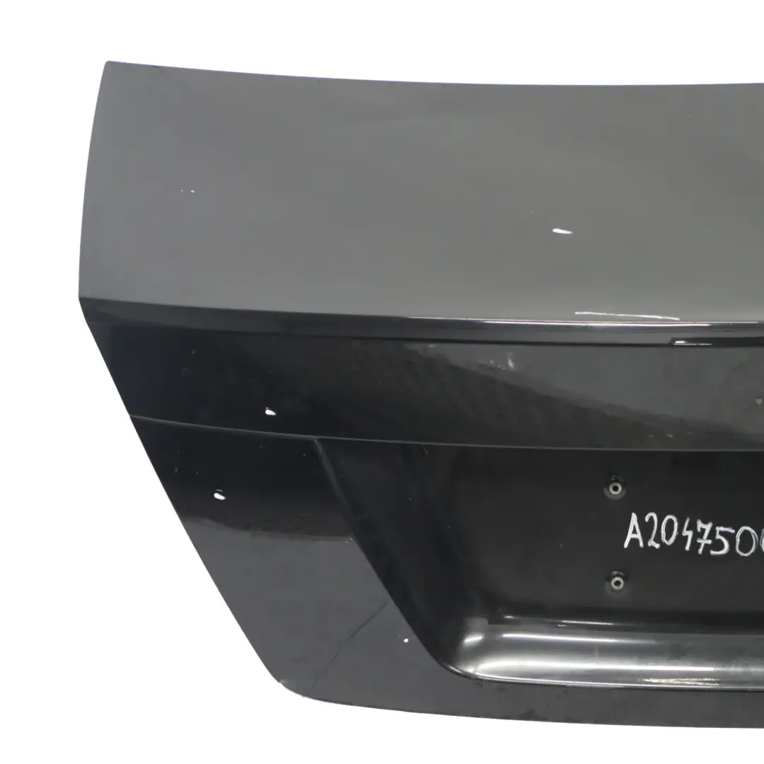 Mercedes W204 Saloon Boot Trunk Lid Tailgate Obsidian Black Metallic - 197 - SKU A2047500075-OB2 - Part number A2047500075