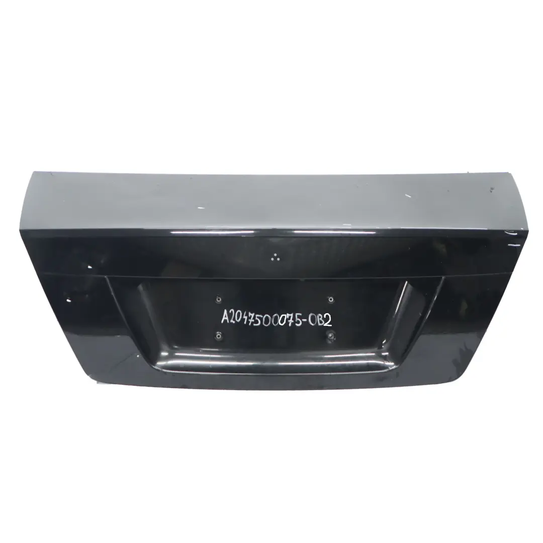 Mercedes W204 Saloon Boot Trunk Lid Tailgate Obsidian Black Metallic - 197 - SKU A2047500075-OB2 - Part number A2047500075