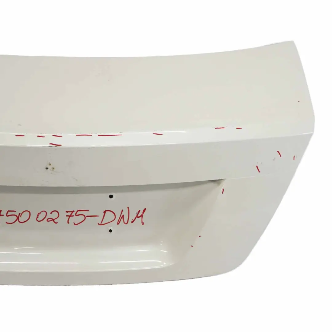 Mercedes C204 Boot Trunk Lid Tailgate C-Class Coupe Diamond White Metallic 799 - SKU A2047500275-DWM - Part number A2047500275