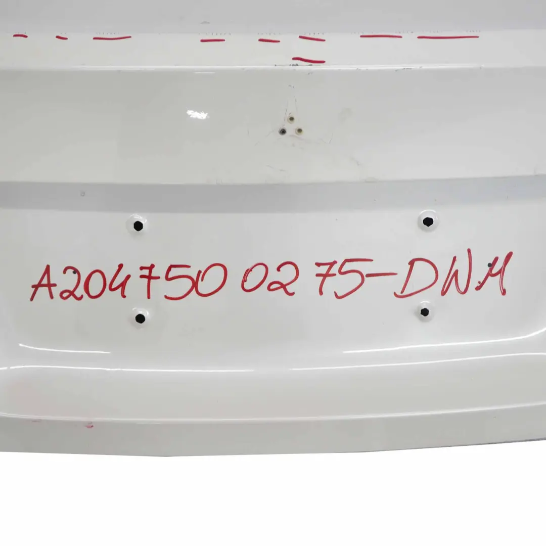 Mercedes C204 Boot Trunk Lid Tailgate C-Class Coupe Diamond White Metallic 799 - SKU A2047500275-DWM - Part number A2047500275