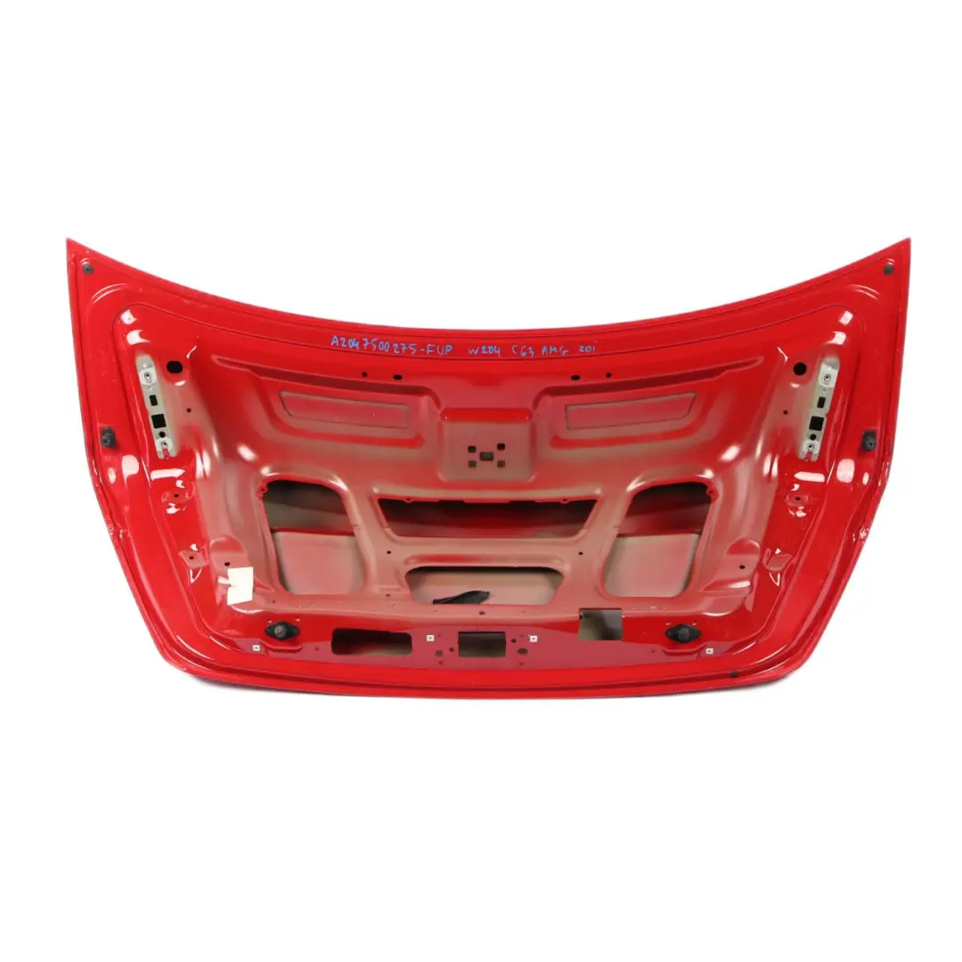 Boot Trunk Lid Tailgate Feueropal Fire Opal Red - 590 to Mercedes W204 Coupe with Part number A2047500275 Mercedes W204 Coupe Boot Trunk Lid Tailgate Feueropal Fire Opal Red - 590 - SKU A2047500275-FUP - Part number A2047500275